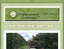 Tablet Screenshot of hortcreations.com